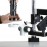 0.7X-5X Zoom Inspection Microscope w/ LED Ring Light on Articulating Arm w/ Pillar + 9.7" Touchscreen Imaging System
